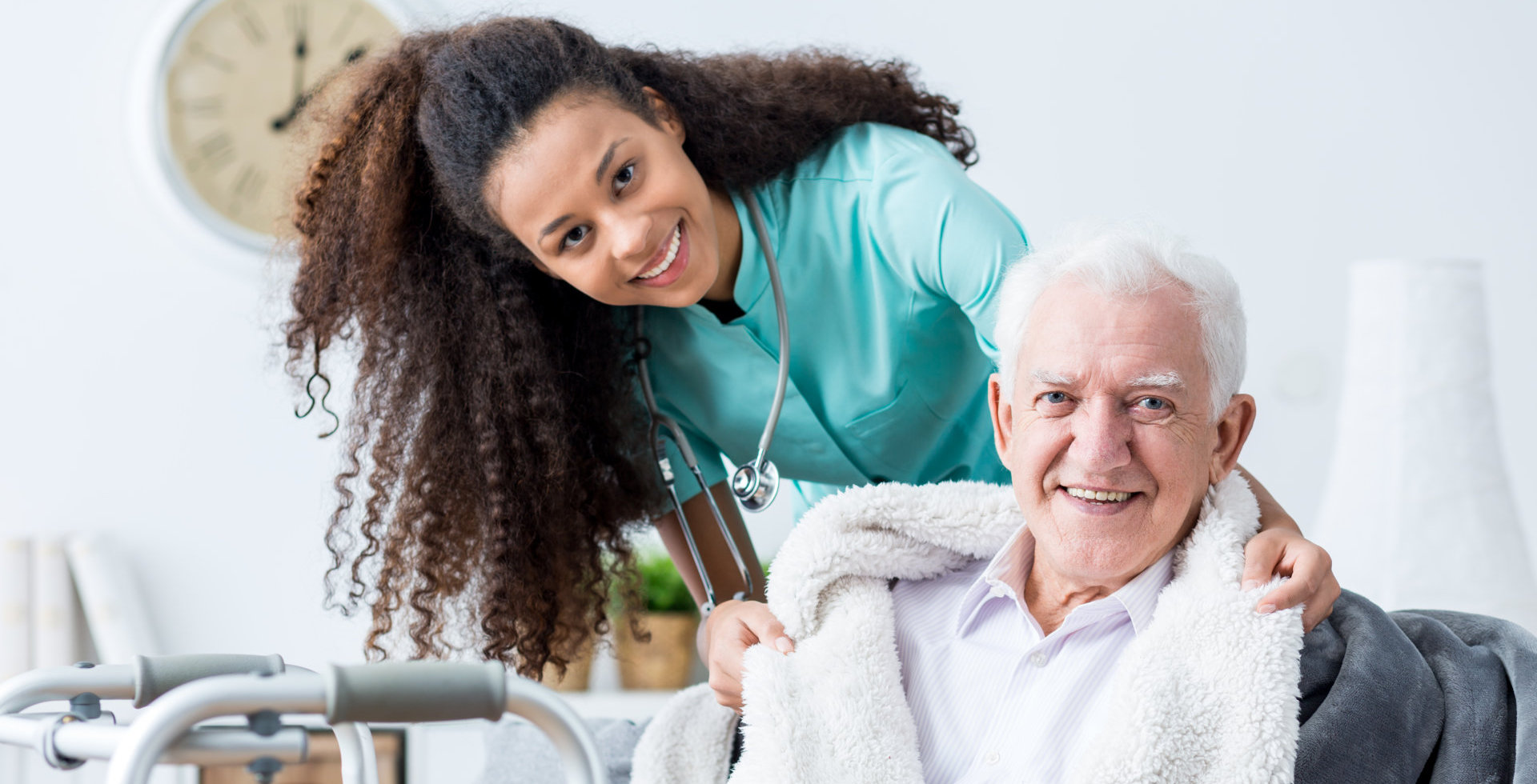 caregiver with her patient
