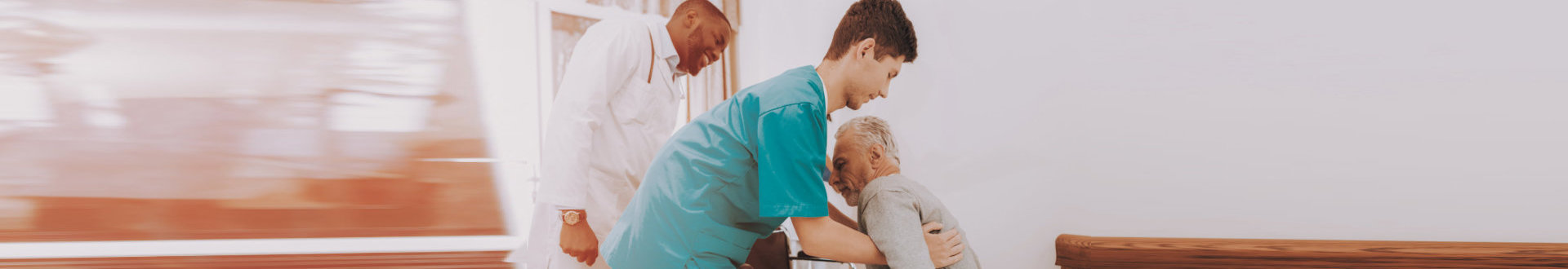 nurse and doctor taking care of the patient