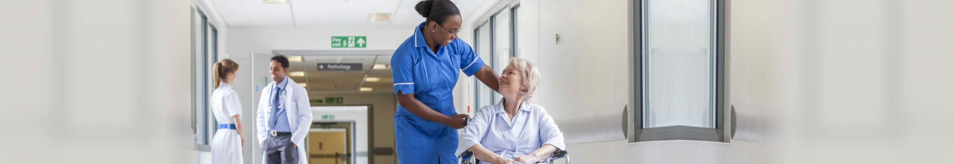 nurse taking care of the patient
