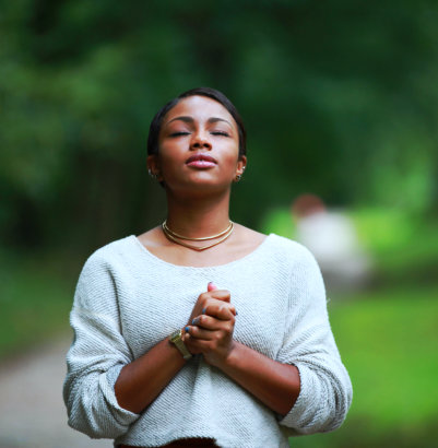 woman praying
