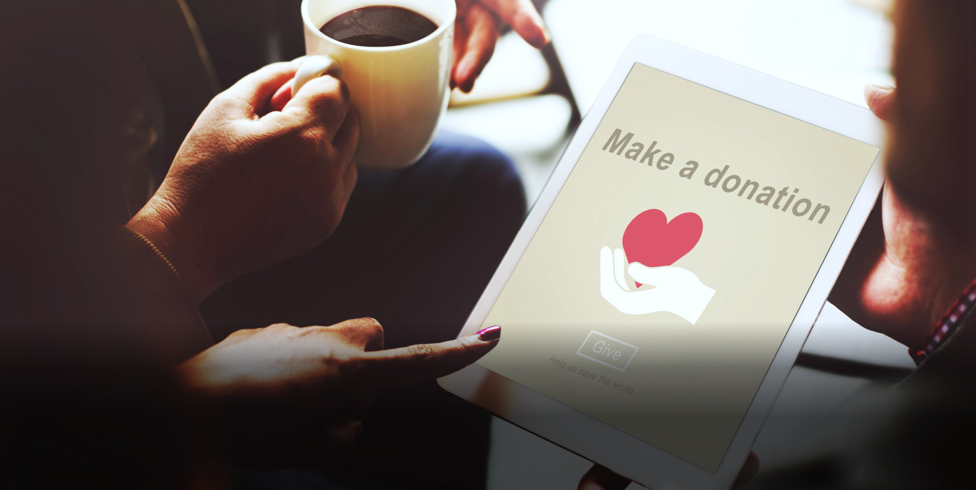 make a donation word