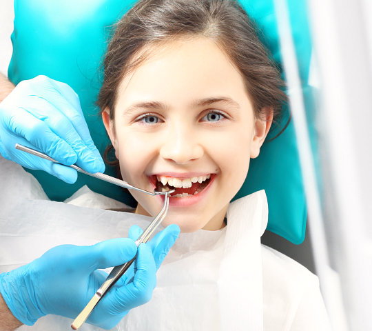 Child in the dental chair